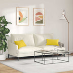 Cuscini da Divano 2 pcs Giallo Chiaro 50 x 30 cm Tessuto