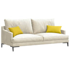 Cuscini da Divano 2 pcs Giallo Chiaro 50 x 30 cm Tessuto