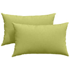 Cuscini da Divano 2 pcs Verde chiaro 50 x 30 cm Tessuto