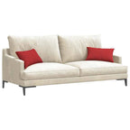 Cuscini da Divano 2 pcs Rosso 50 x 30 cm Tessuto
