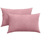 Cuscini da Divano 2 pcs Rosa 50 x 30 cm Tessuto in Cords