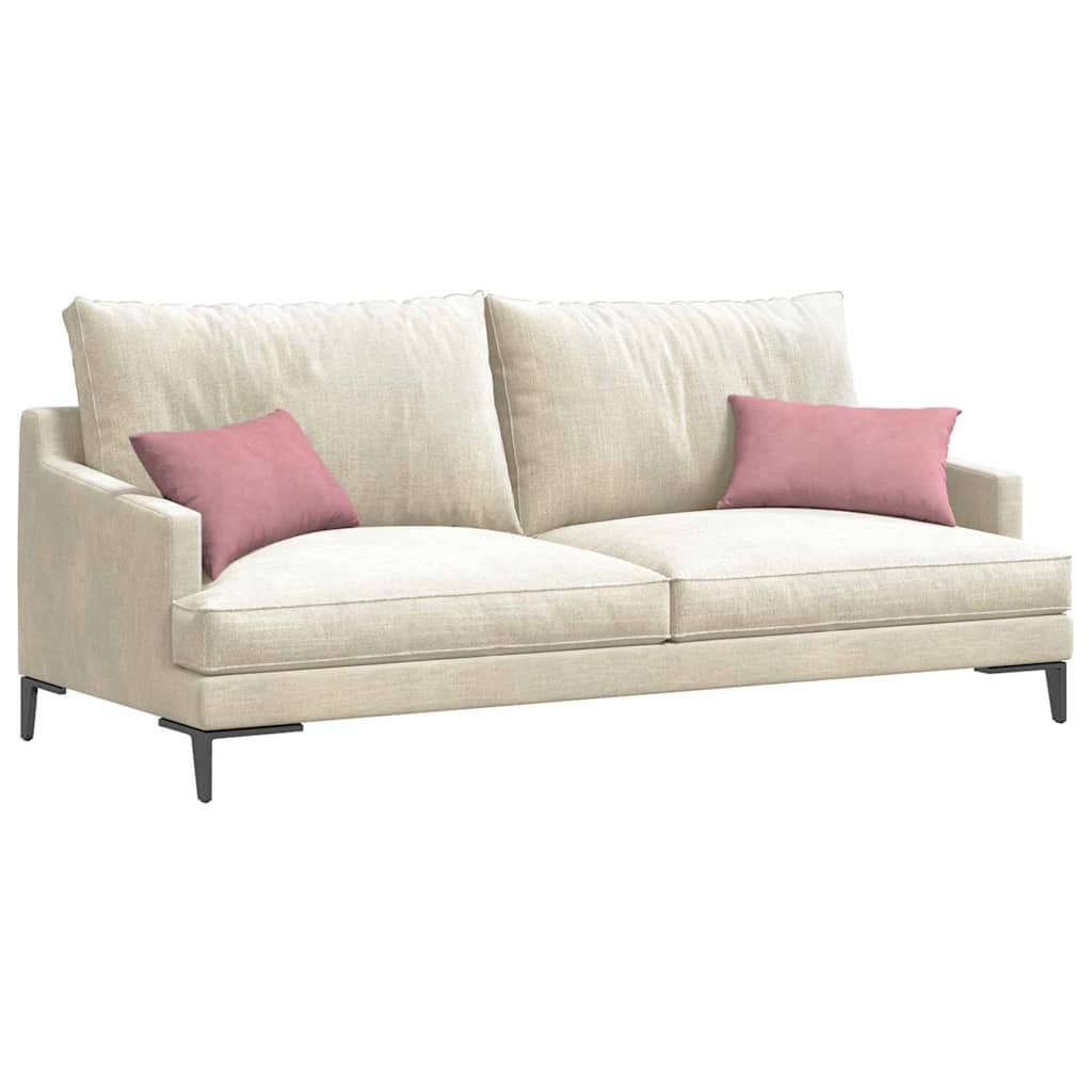 Cuscini da Divano 2 pcs Rosa 50 x 30 cm Tessuto in Cords