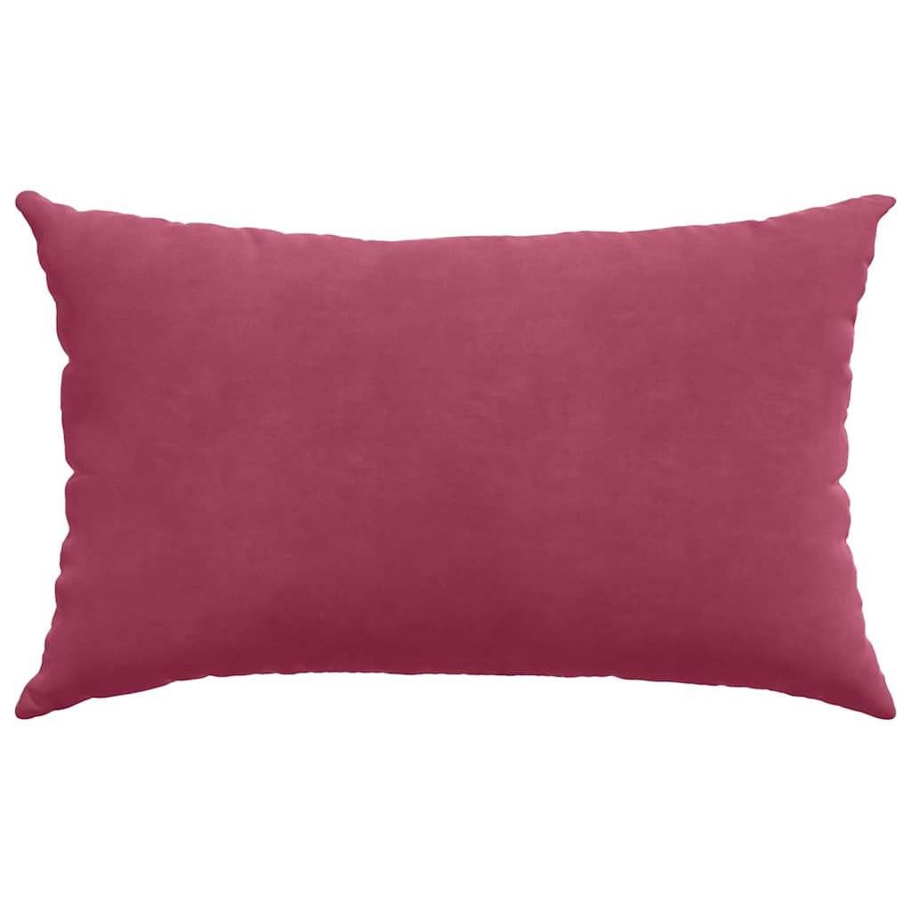 Cuscini da Divano 2 pcs Rosso vino 50 x 30 cm Tessuto in Cords
