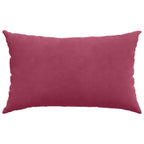 Cuscini da Divano 2 pcs Rosso vino 50 x 30 cm Tessuto in Cords