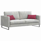 Cuscini da Divano 2 pcs Rosso vino 50 x 30 cm Tessuto in Cords