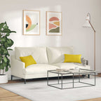 Cuscini da Divano 2 pcs Giallo 50 x 30 cm Tessuto in Cords