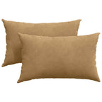 Cuscini da Divano 2 pcs Marrone 50 x 30 cm Tessuto in Cords