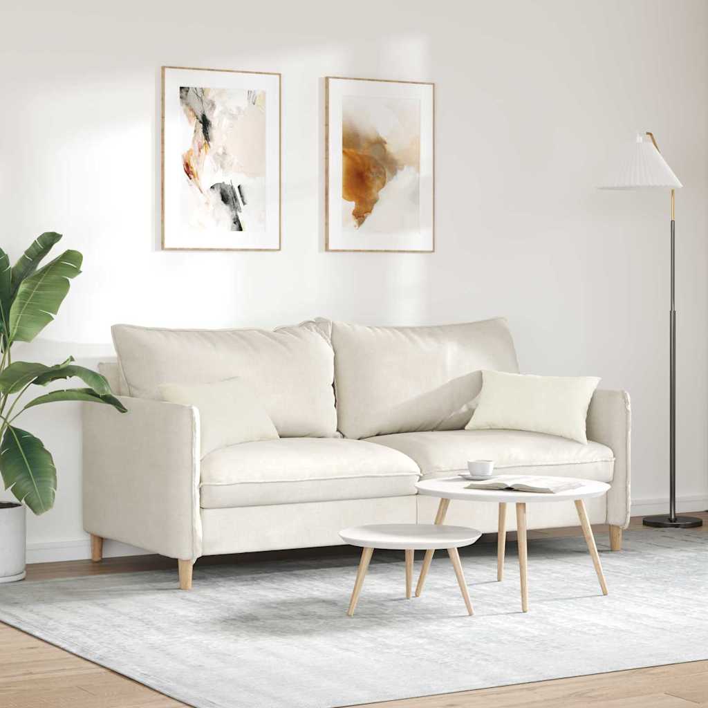Cuscini da Divano 2 pcs Crema 50 x 30 cm Tessuto in Cords