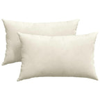 Cuscini da Divano 2 pcs Crema 50 x 30 cm Tessuto in Cords