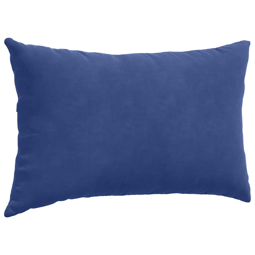 Cuscini da Divano 2 pcs Blu Polizia 50 x 30 cm Tessuto in Cords
