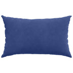 Cuscini da Divano 2 pcs Blu Polizia 50 x 30 cm Tessuto in Cords