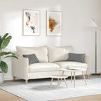 Cuscini da Divano 2 pcs Grigio scuro 50 x 30 cm Tessuto