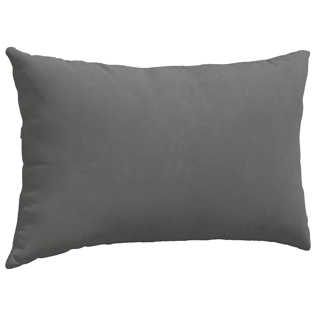 Cuscini da Divano 2 pcs Grigio scuro 50 x 30 cm Tessuto