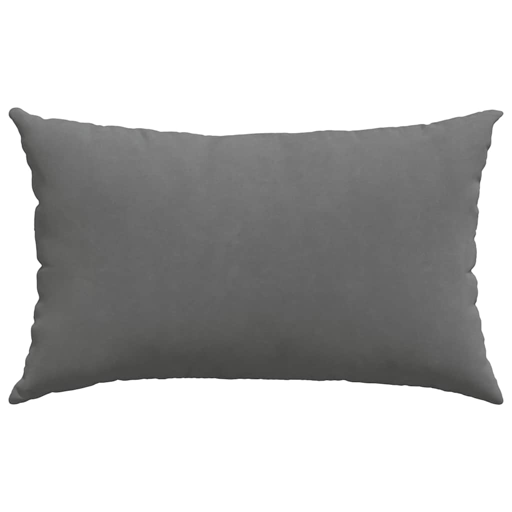Cuscini da Divano 2 pcs Grigio scuro 50 x 30 cm Tessuto