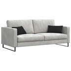 Cuscini da Divano 2 pcs Nero 50 x 30 cm Tessuto