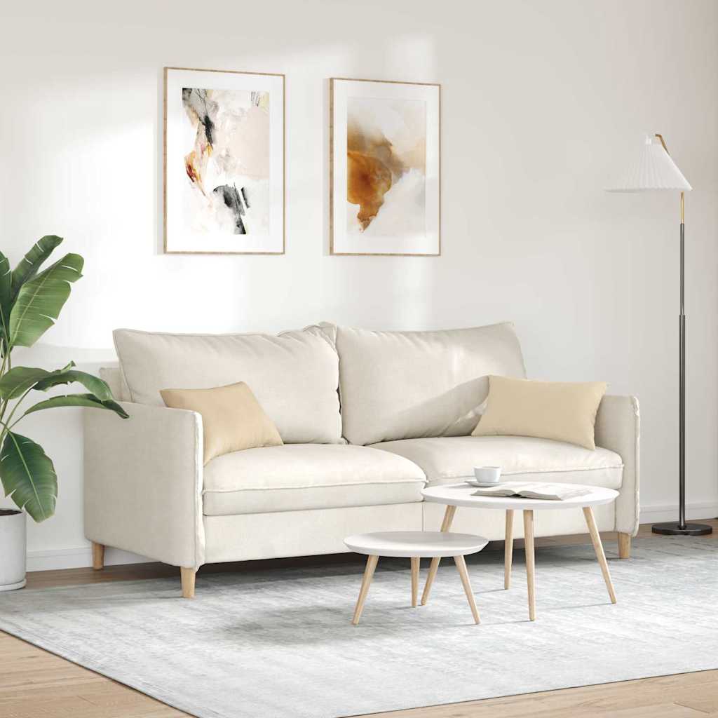 Cuscini da Divano 2 pcs Crema 50 x 30 cm Tessuto