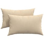 Cuscini da Divano 2 pcs Crema 50 x 30 cm Tessuto