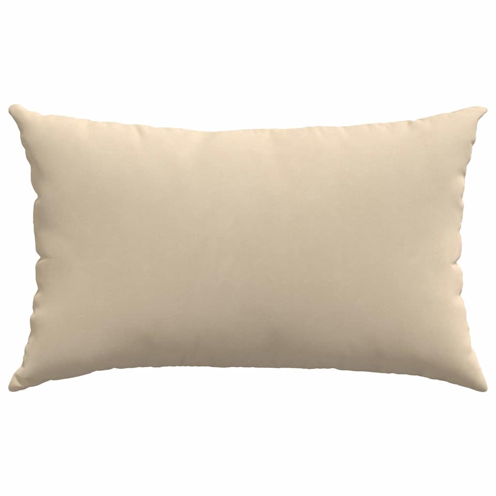 Cuscini da Divano 2 pcs Crema 50 x 30 cm Tessuto