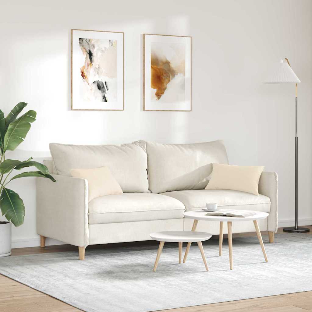Cuscini da Divano 2 pcs Beige 50 x 30 cm Tessuto