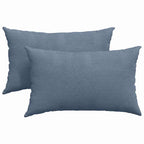 Cuscini da Divano 2 pcs Blu 50 x 30 cm Tessuto in Cords