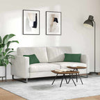 Cuscini da Divano 2 pcs Verde Scuro 50 x 30 cm Tessuto in Cords