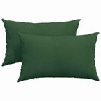 Cuscini da Divano 2 pcs Verde Scuro 50 x 30 cm Tessuto in Cords