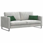 Cuscini da Divano 2 pcs Verde Scuro 50 x 30 cm Tessuto in Cords