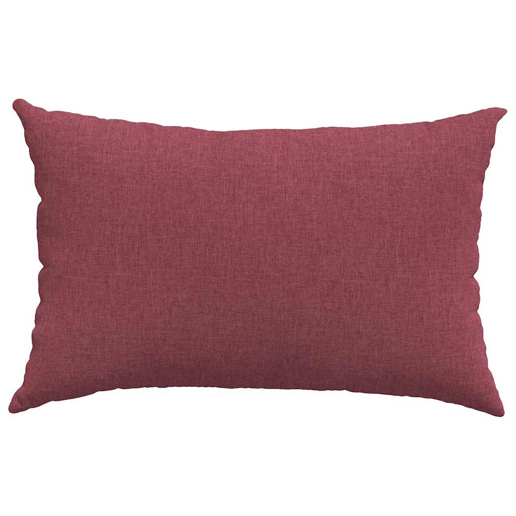 Cuscini da Divano 2 pcs Rosso Vino 60 x 40 cm Tessuto