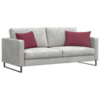 Cuscini da Divano 2 pcs Rosso Vino 60 x 40 cm Tessuto