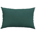 Cuscini da Divano 2 pcs Verde Scuro 60 x 40 cm Tessuto