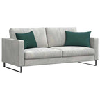 Cuscini da Divano 2 pcs Verde Scuro 60 x 40 cm Tessuto
