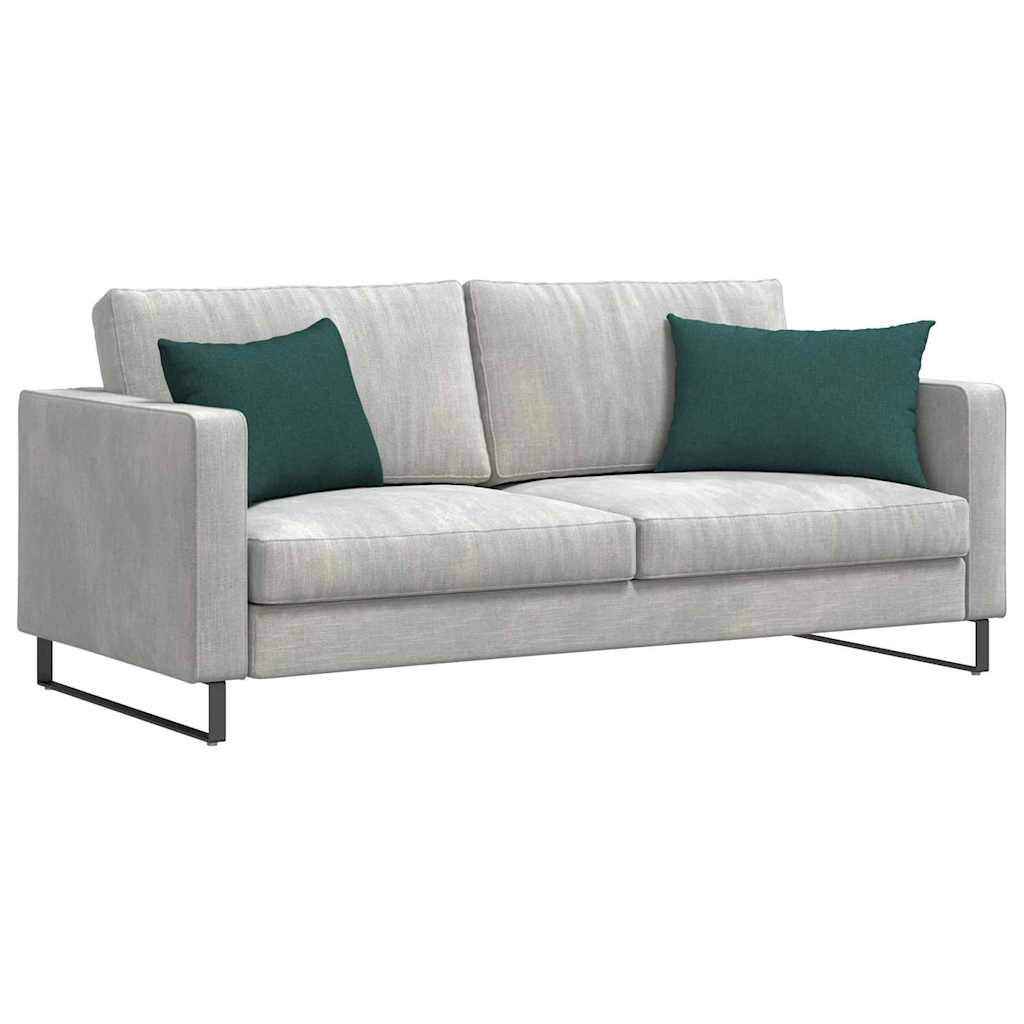 Cuscini da Divano 2 pcs Verde Scuro 60 x 40 cm Tessuto