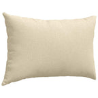 Cuscini da Divano 2 pcs Crema 60 x 40 cm Tessuto