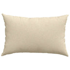 Cuscini da Divano 2 pcs Crema 60 x 40 cm Tessuto