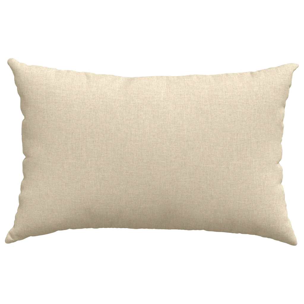 Cuscini da Divano 2 pcs Crema 60 x 40 cm Tessuto