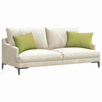 Cuscini da Divano 2 pcs Verde chiaro 60 x 40 cm Tessuto