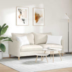 Cuscini da Divano 2 pcs Bianco 60 x 40 cm Tessuto