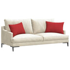 Cuscini da Divano 2 pcs Rosso 60 x 40 cm Tessuto