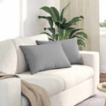 Cuscini da Divano 2 pcs Grigio Nuvola 60 x 40 cm Tessuto