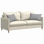 Cuscini da Divano 2 pcs Grigio Nuvola 60 x 40 cm Tessuto
