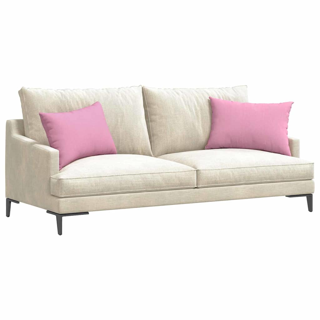 Cuscini da Divano 2 pcs Rosa 60 x 40 cm Tessuto