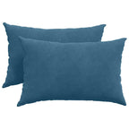 Cuscini da Divano 2 pcs Blu 60 x 40 cm Tessuto in Cords