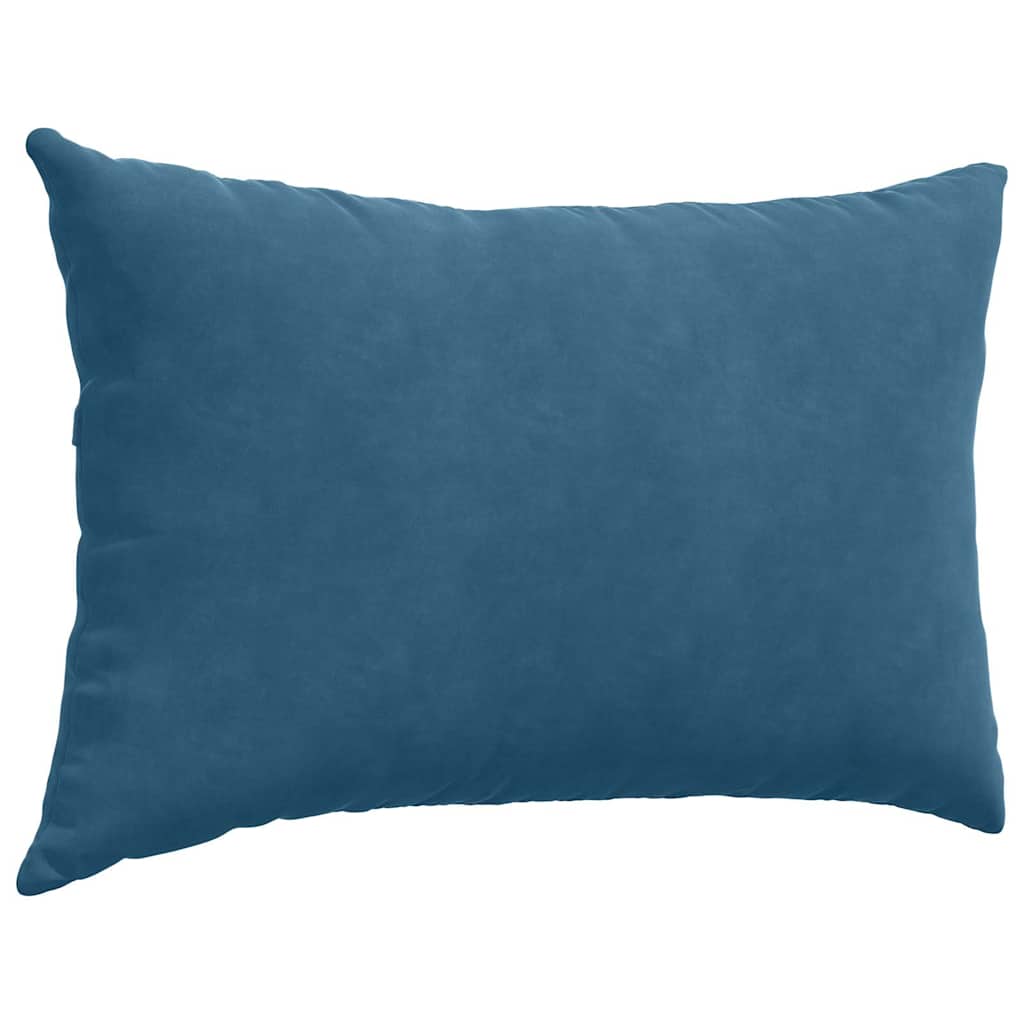 Cuscini da Divano 2 pcs Blu 60 x 40 cm Tessuto in Cords
