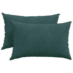 Cuscini da Divano 2 pcs Verde scuro 60 x 40 cm Tessuto in Cords