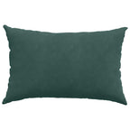 Cuscini da Divano 2 pcs Verde scuro 60 x 40 cm Tessuto in Cords