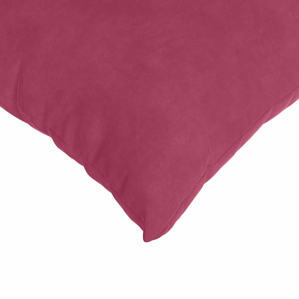 Cuscini da Divano 2 pcs Rosso Vino 60 x 40 cm Tessuto in Cords