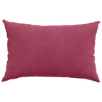 Cuscini da Divano 2 pcs Rosso Vino 60 x 40 cm Tessuto in Cords