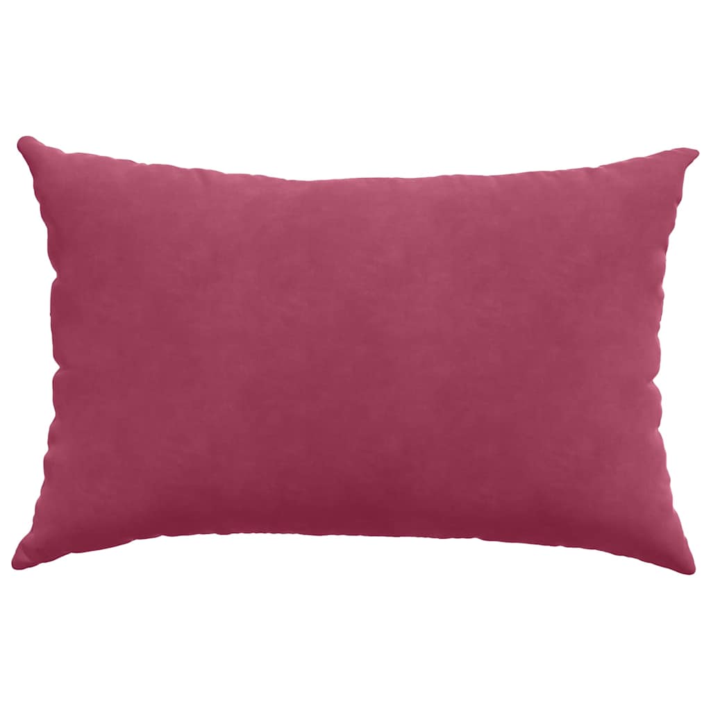 Cuscini da Divano 2 pcs Rosso Vino 60 x 40 cm Tessuto in Cords