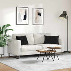 Cuscini da Divano 2 pcs Nero 60 x 40 cm Tessuto in Cords