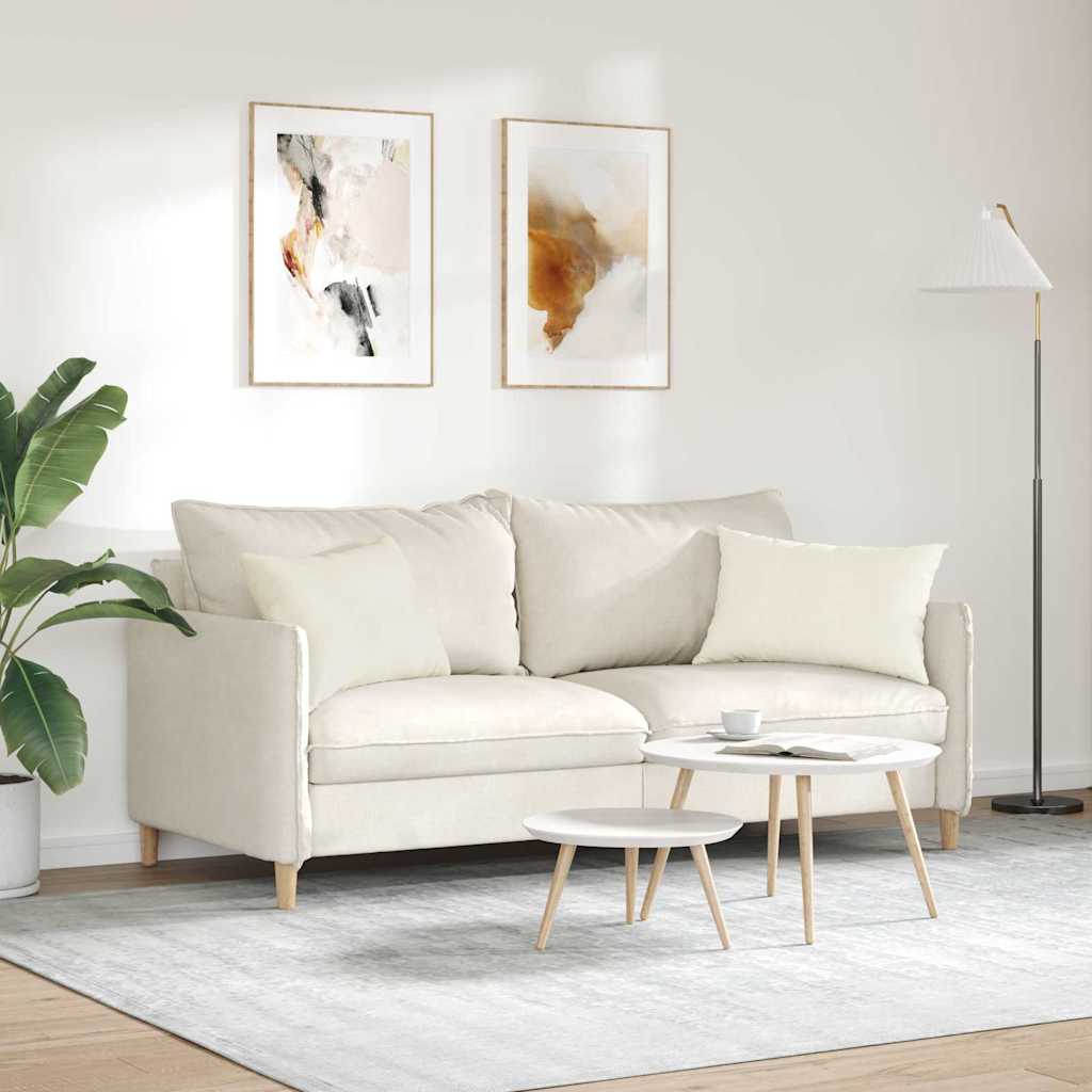 Cuscini da Divano 2 pcs Crema 60 x 40 cm Tessuto in Cords